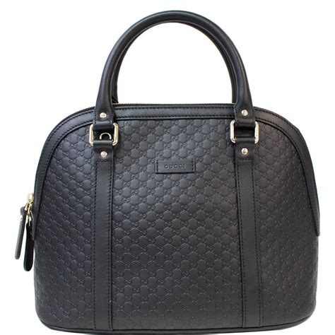 GUCCI Microguccissima Medium Dome Bag Black